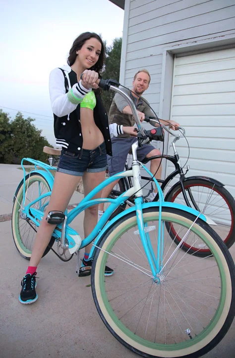 Belle knox bike ridin 05